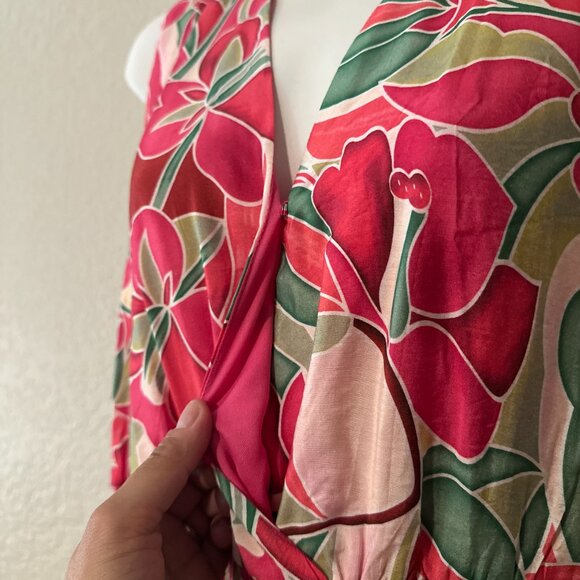 She+Sky Pink Floral Tiered Maxi Dress, NWT, 1XL - Picture 2 of 5